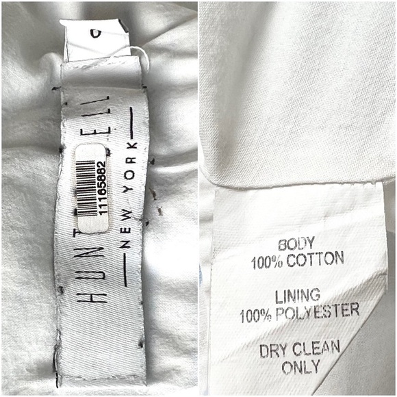 HUNTER BELL Striped Cotton Square Neck Sleeveless Ruffle Peplum Cami Tank Top 0 - Picture 6 of 6